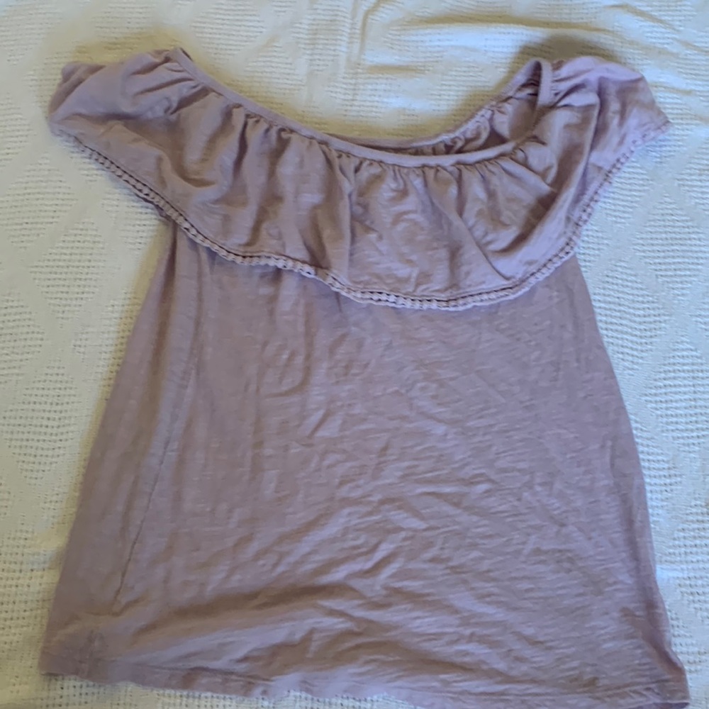 Lavender off shoulder top
